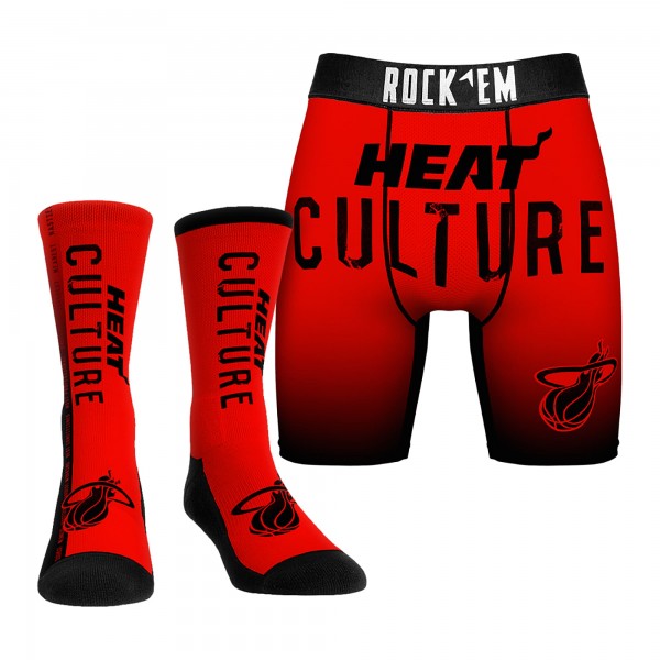 Трусы и носки Miami Heat Rock Em Socks 2024/25 City Edition