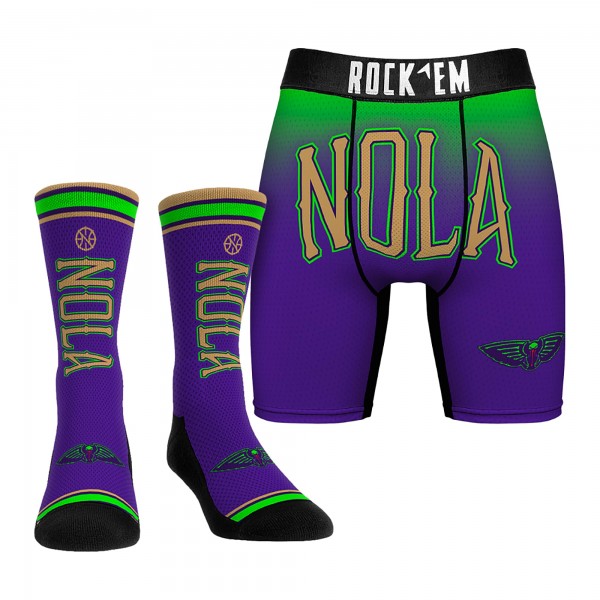 Трусы и носки New Orleans Pelicans Rock Em Socks 2024/25 City Edition