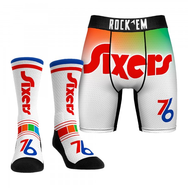 Трусы и носки Philadelphia 76ers Rock Em Socks 2024/25 City Edition
