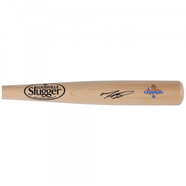 Mookie Betts Los Angeles Dodgers Autographed Fanatics Authentic 2024 World Series Champions Louisville Slugger Bat