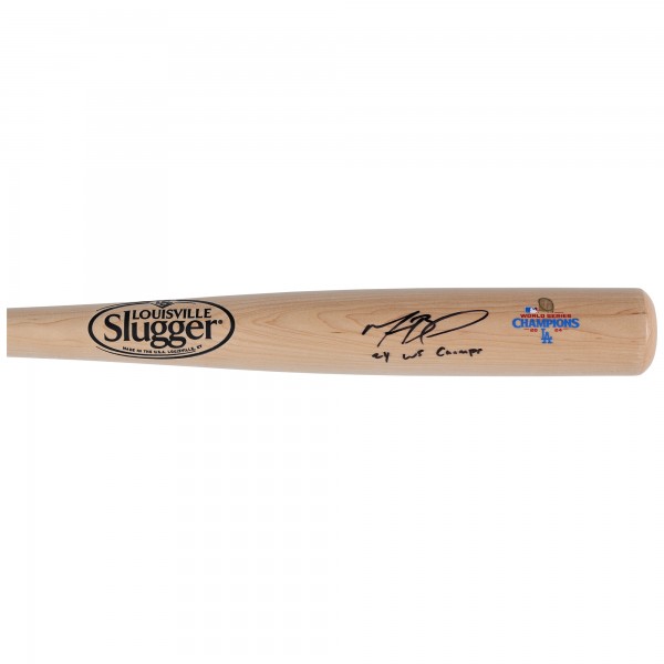 Mookie Betts Los Angeles Dodgers Autographed Fanatics Authentic 2024 World Series Champions Louisville Slugger Bat with 24 WS Champs Inscription