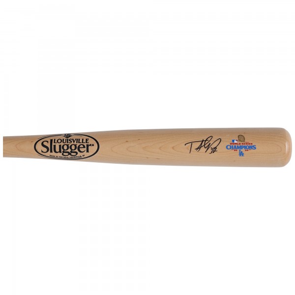 Teoscar Hernandez Los Angeles Dodgers Autographed Fanatics Authentic 2024 World Series Champions Louisville Slugger Bat