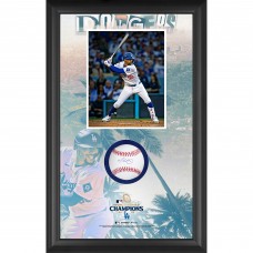 Mookie Betts Los Angeles Dodgers Autographed Fanatics Authentic 2024 World Series Champions Baseball Shadow Box