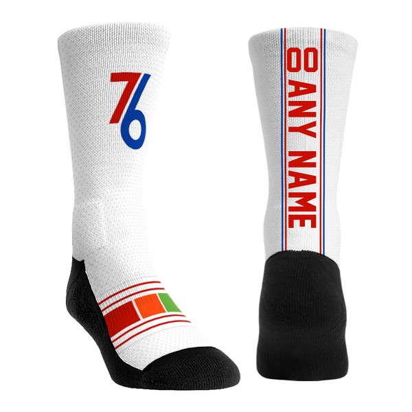 Именные носки Philadelphia 76ers Rock Em Socks Unisex 2024/25 City Edition Jersey