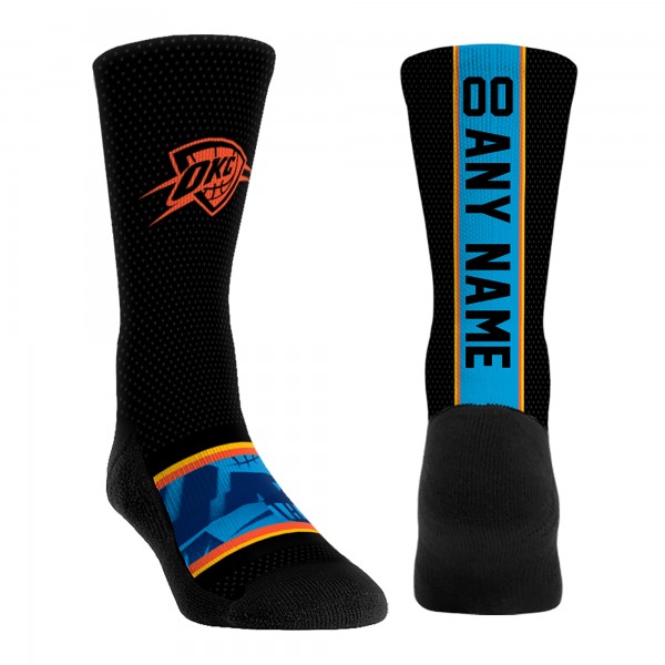 Именные носки Youth Oklahoma City Thunder Rock Em 2024/25 City Edition Jersey Crew