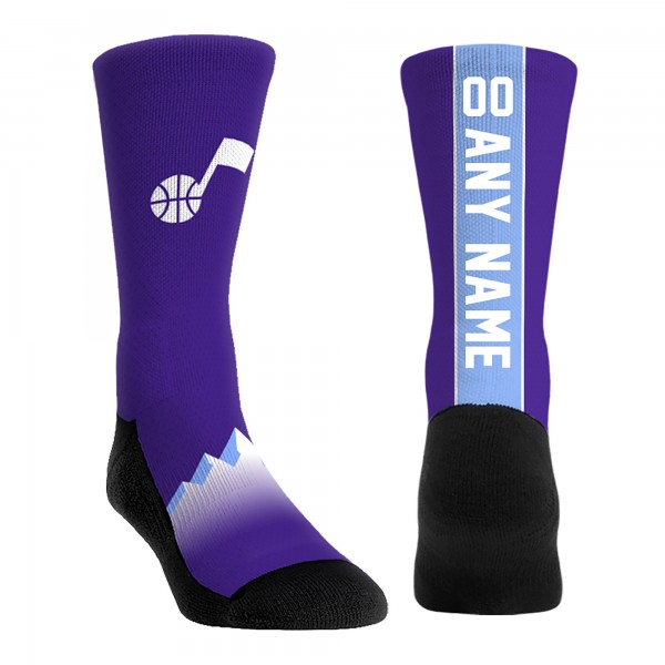 Подростковая Utah Jazz Rock Em Socks 2024/25 City Edition Custom Jersey Crew Socks
