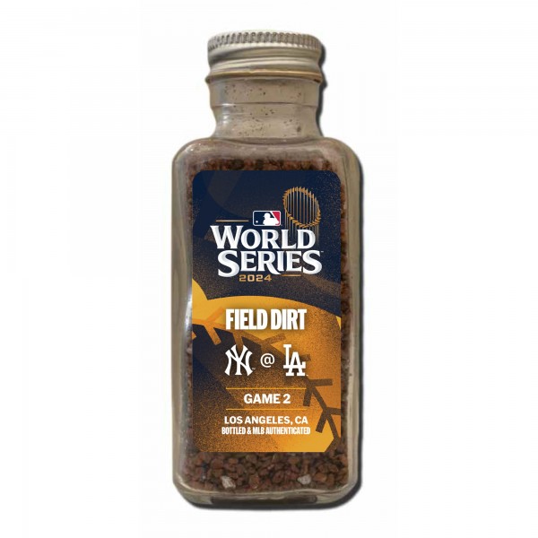 New York Yankees vs. Los Angeles Dodgers 2024 World Series Game-Used Dirt Jar from Game 2