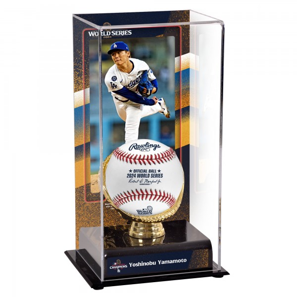 Yoshinobu Yamamoto Los Angeles Dodgers Fanatics Authentic 2024 World Series Champions Sublimated Display Case with Image