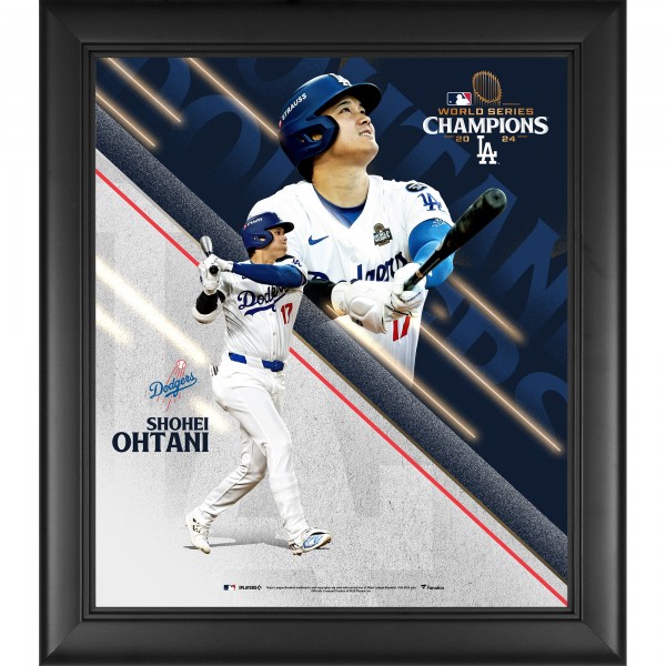 Shohei Ohtani Los Angeles Dodgers Fanatics Authentic 2024 World Series Champions Framed 15 x 17 Collage