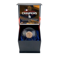 Los Angeles Dodgers Fanatics Authentic 2024 World Series Champions Crystal Baseball with Game-Used World Series Dirt