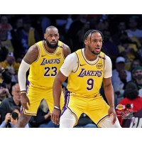 Bronny James & LeBron James Los Angeles Lakers Fanatics Authentic Unsigned NBAs First Father-Son Duo to Play Together Photograph
