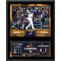 Shohei Ohtani Los Angeles Dodgers Fanatics Authentic 2024 World Series Champions 12 x 15 Sublimated Plaque