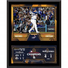 Shohei Ohtani Los Angeles Dodgers Fanatics Authentic 2024 World Series Champions 12 x 15 Sublimated Plaque
