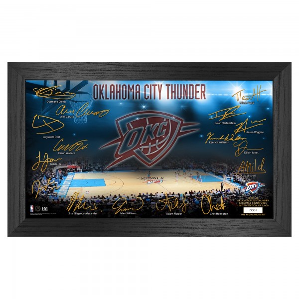 Oklahoma City Thunder Highland Mint Signature Court Print