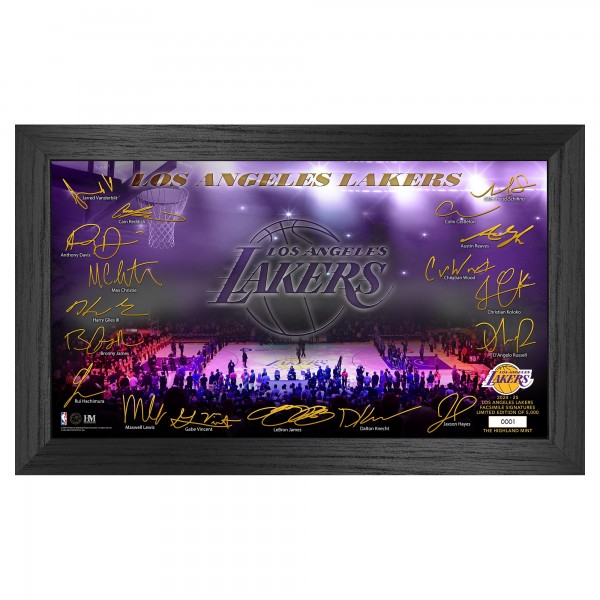 Los Angeles Lakers Highland Mint Signature Court Print