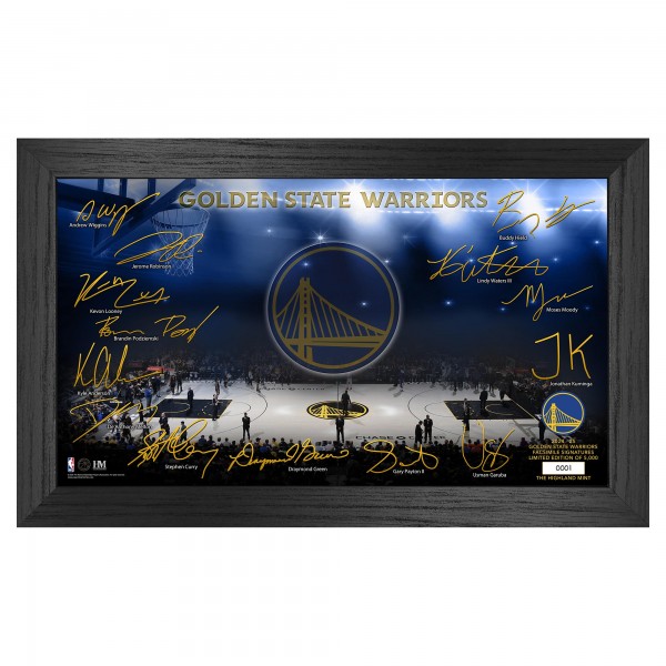 Golden State Warriors Highland Mint Signature Court Print
