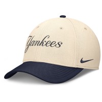 Бейсболка New York Yankees Nike Natural/Navy Statement Rise Performance