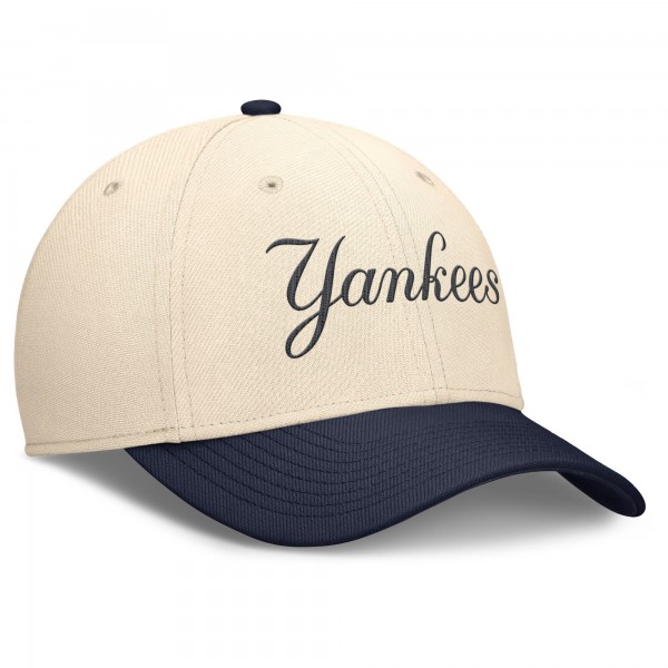 Бейсболка New York Yankees Nike Natural/Navy Statement Rise Performance
