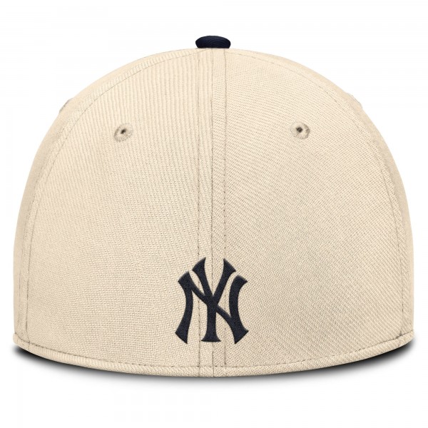 Бейсболка New York Yankees Nike Natural/Navy Statement Rise Performance