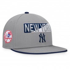 New York Yankees Fanatics Gray Punchout Snapback Hat