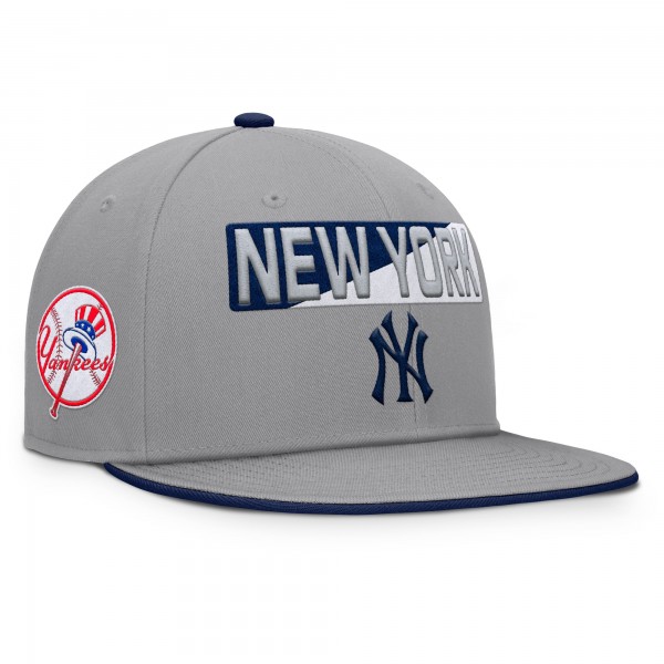 New York Yankees Fanatics Gray Punchout Snapback Hat