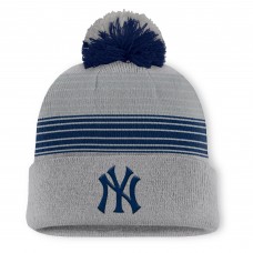 Шапка с помпоном New York Yankees Fanatics Gray Balk