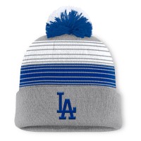 Шапка с помпоном Los Angeles Dodgers Fanatics Gray Balk