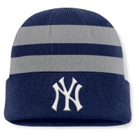 New York Yankees Fanatics Navy Baseline Cuffed Knit Hat