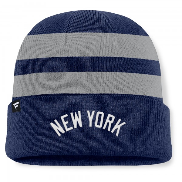 New York Yankees Fanatics Navy Baseline Cuffed Knit Hat