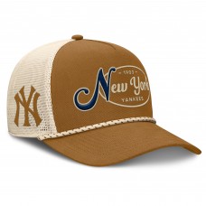 Бейсболка New York Yankees Fanatics Brown A-Frame Trucker