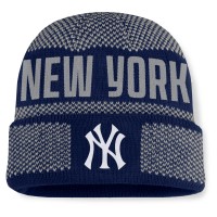 New York Yankees Fanatics Navy Rotation Cuffed Knit Hat