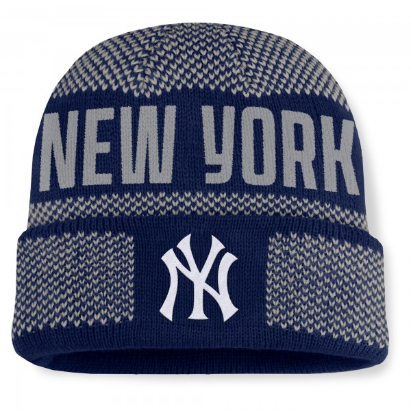 New York Yankees Fanatics Navy Rotation Cuffed Knit Hat