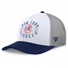 Бейсболка New York Yankees Fanatics White/Navy Designated A-Frame Foam Front Trucker