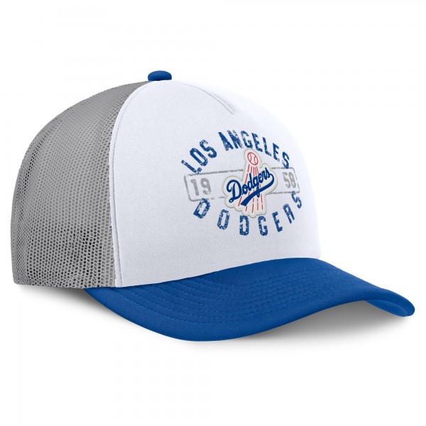 Бейсболка Los Angeles Dodgers Fanatics White/Royal Designated A-Frame Foam Front Trucker