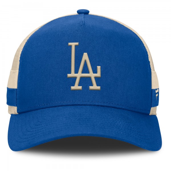 Бейсболка Los Angeles Dodgers Fanatics Royal/Natural Inherited Side Stripe Trucker