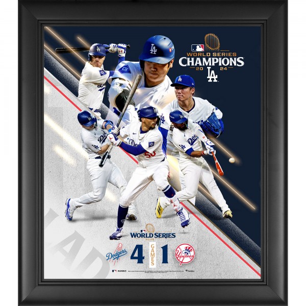 Los Angeles Dodgers Fanatics Authentic 2024 MLB World Series Champions Framed 15 x 17 Collage