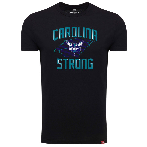 Футболка Unisex Charlotte Hornets Sportiqe Black Carolina Strong Tri-Blend