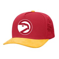Бейсболка Atlanta Hawks Mitchell & Ness Red/Yellow May Flowers