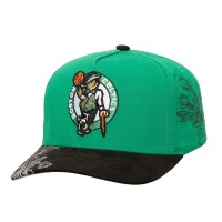 Бейсболка Boston Celtics Mitchell & Ness Kelly Green/Black May Flowers