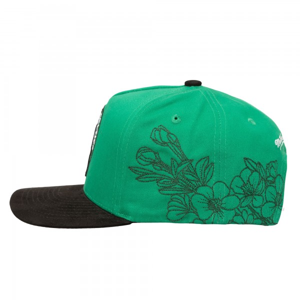 Бейсболка Boston Celtics Mitchell & Ness Kelly Green/Black May Flowers