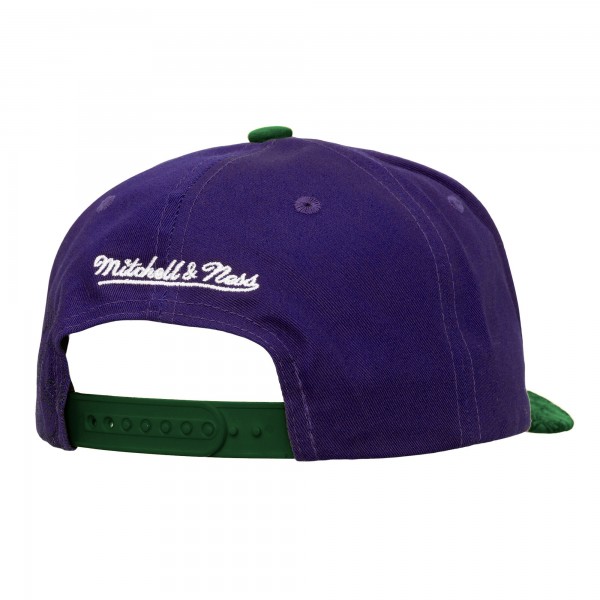 Бейсболка Milwaukee Bucks Mitchell & Ness Purple/Green May Flowers
