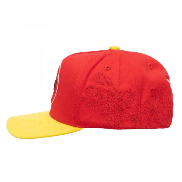 Бейсболка Houston Rockets Mitchell & Ness Red/Yellow May Flowers