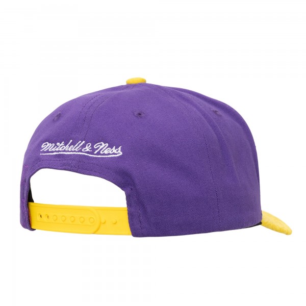 Бейсболка Los Angeles Lakers Mitchell & Ness Purple/Gold May Flowers