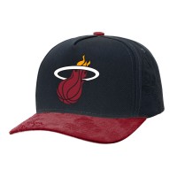 Бейсболка Miami Heat Mitchell & Ness Black/Red May Flowers