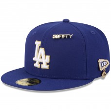 Бейсболка Los Angeles Dodgers New Era Royal 2025 59FIFTY Day 59FIFTY with Pins