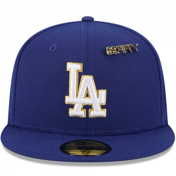 Бейсболка Los Angeles Dodgers New Era Royal 2025 59FIFTY Day 59FIFTY with Pins