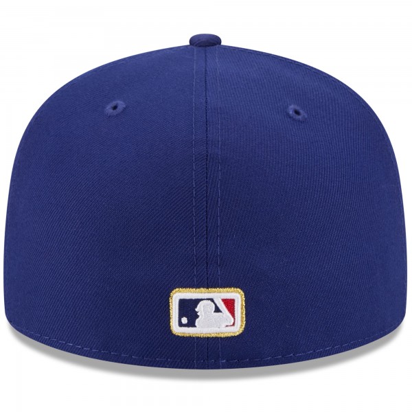 Бейсболка Los Angeles Dodgers New Era Royal 2025 59FIFTY Day 59FIFTY with Pins