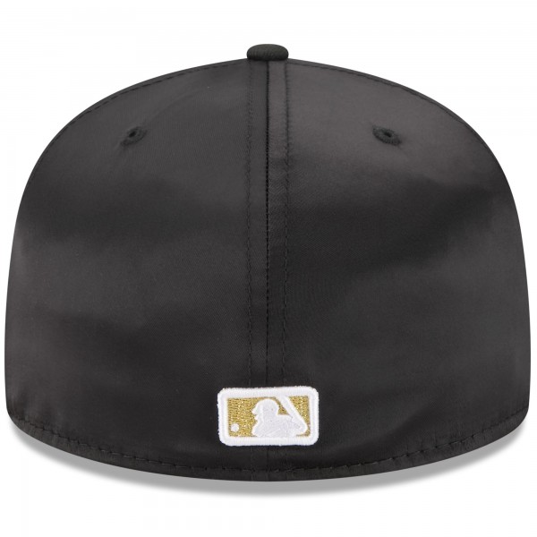 Бейсболка Los Angeles Dodgers New Era Black 2025 59FIFTY Day Gold Leaf 59FIFTY