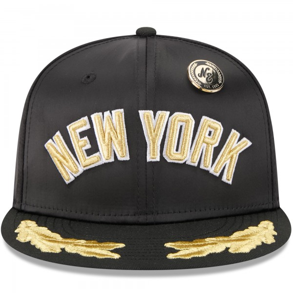 Бейсболка New York Yankees New Era Black 2025 59FIFTY Day Gold Leaf 59FIFTY