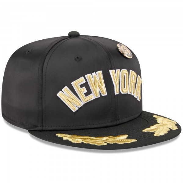 Бейсболка New York Yankees New Era Black 2025 59FIFTY Day Gold Leaf 59FIFTY